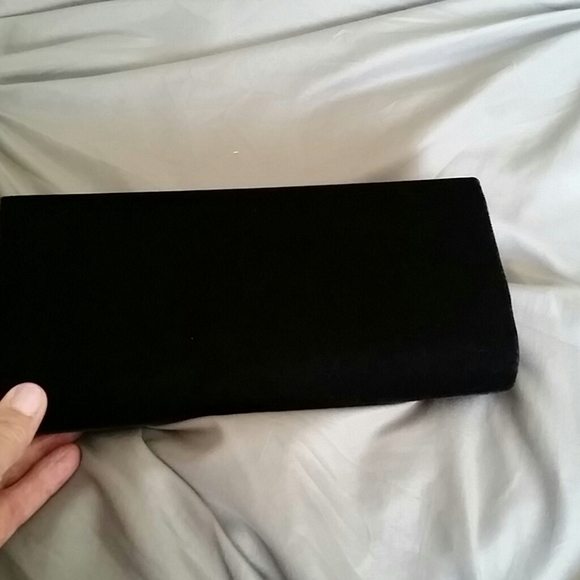 Victoria's Secret Black Velvet clutch - Picture 2 of 3